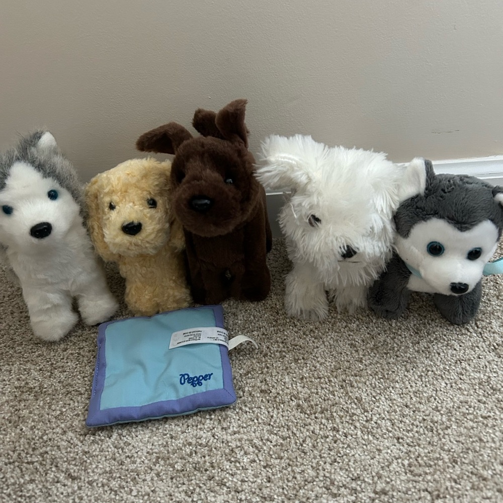 Set of Plush Dog Toys